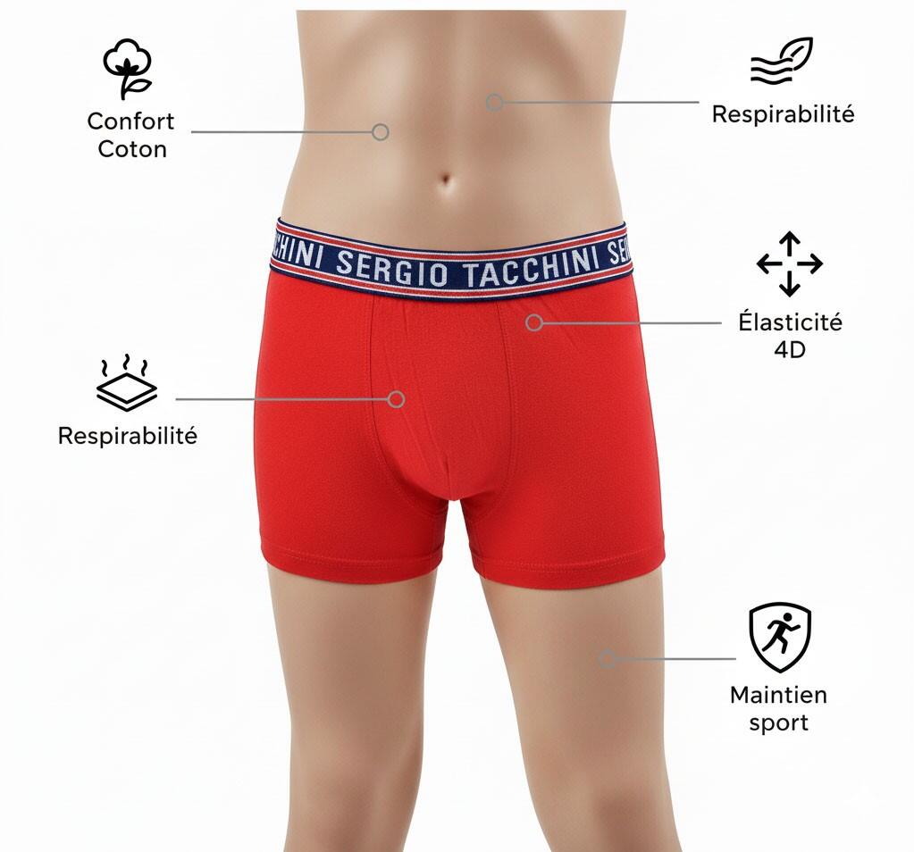 Pack Boxer Enfant SERGIO TACCHINI (Lot de 4) 2/6