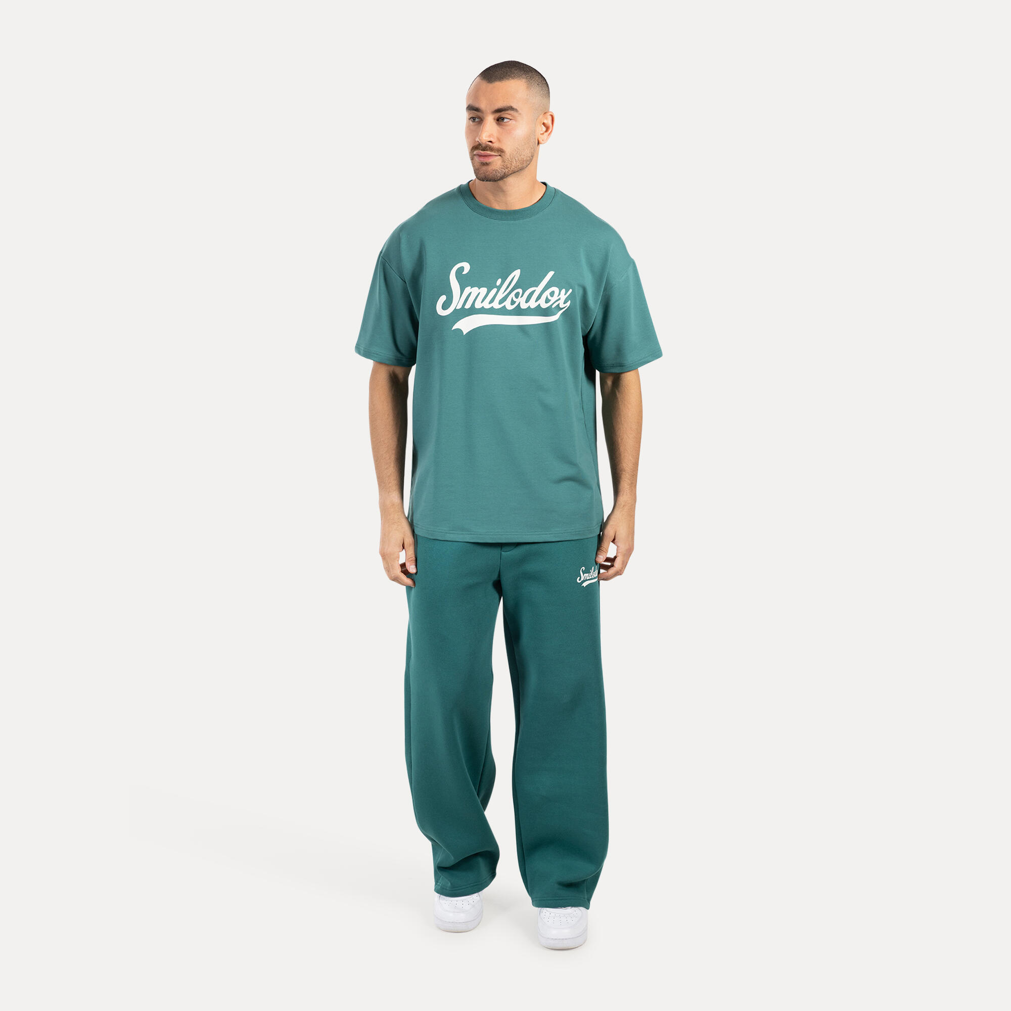 Herren T-Shirt Lorik Dunkel Grün 3/5
