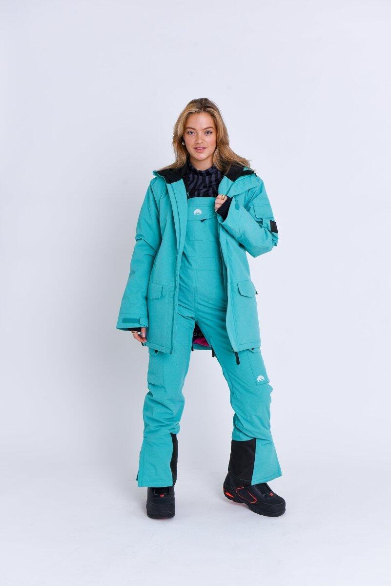 Dames Ski & Snowboard Tuinbroek Waterdicht Yeh Girl Aqua 3/5
