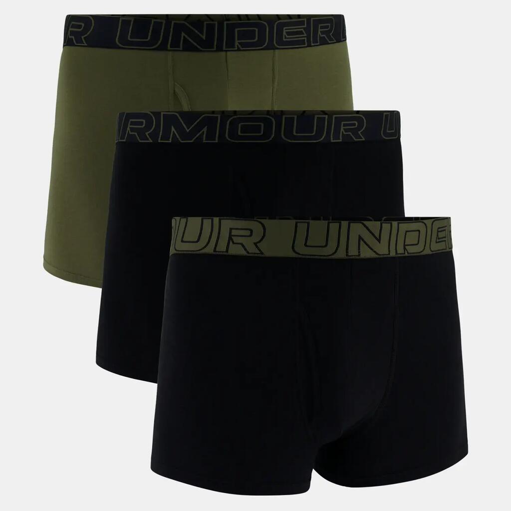 Boxer shorts Men Pack of 3 Figure hugging-UA PERFORMANCE COTTON - SOLID 3 IN 3PK