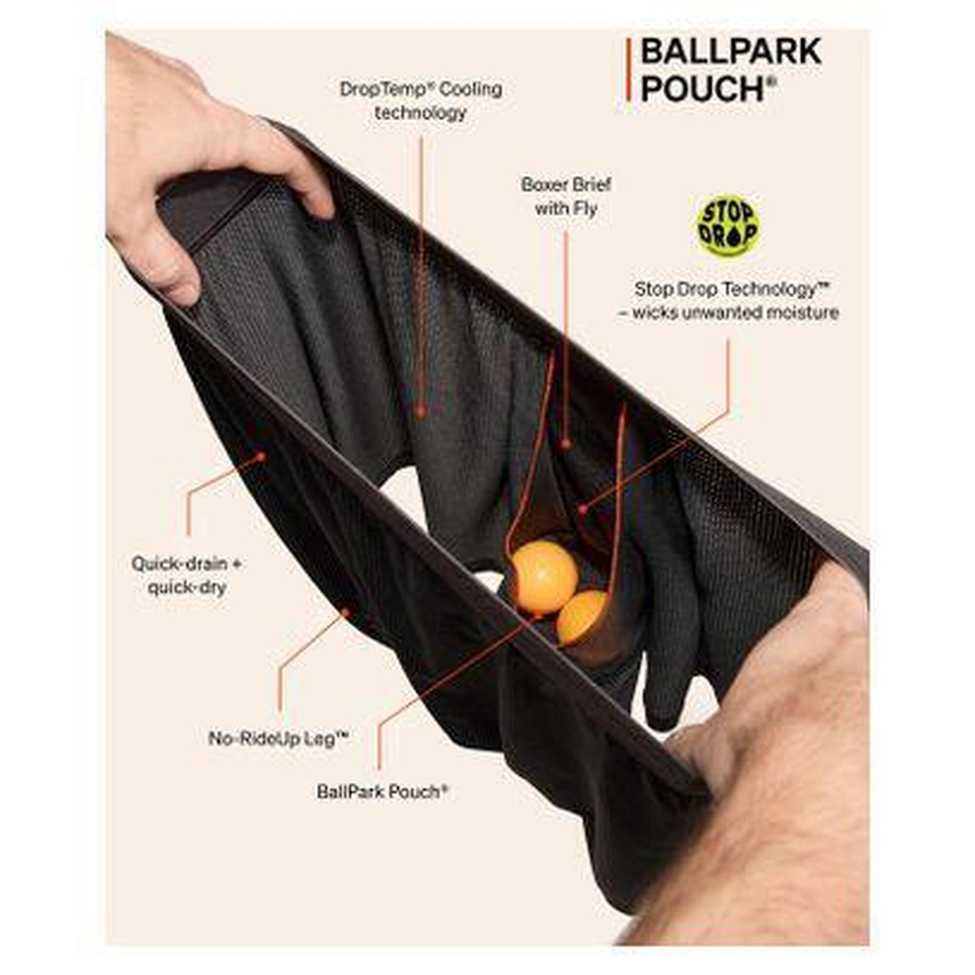 Boxer SAXX Quest Quick-Dry Mesh Bleu marine