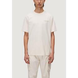 t-shirt crop top S-BACK GRAPHIC SS HOMME BEIGE