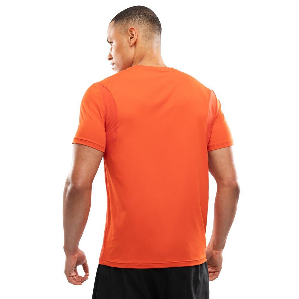 Camiseta manga corta running hombre fitness Gate Brick Naranja 2/7
