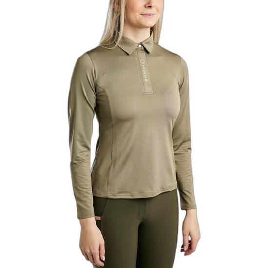 Polo d'équitation manches longues femme Montar Susan