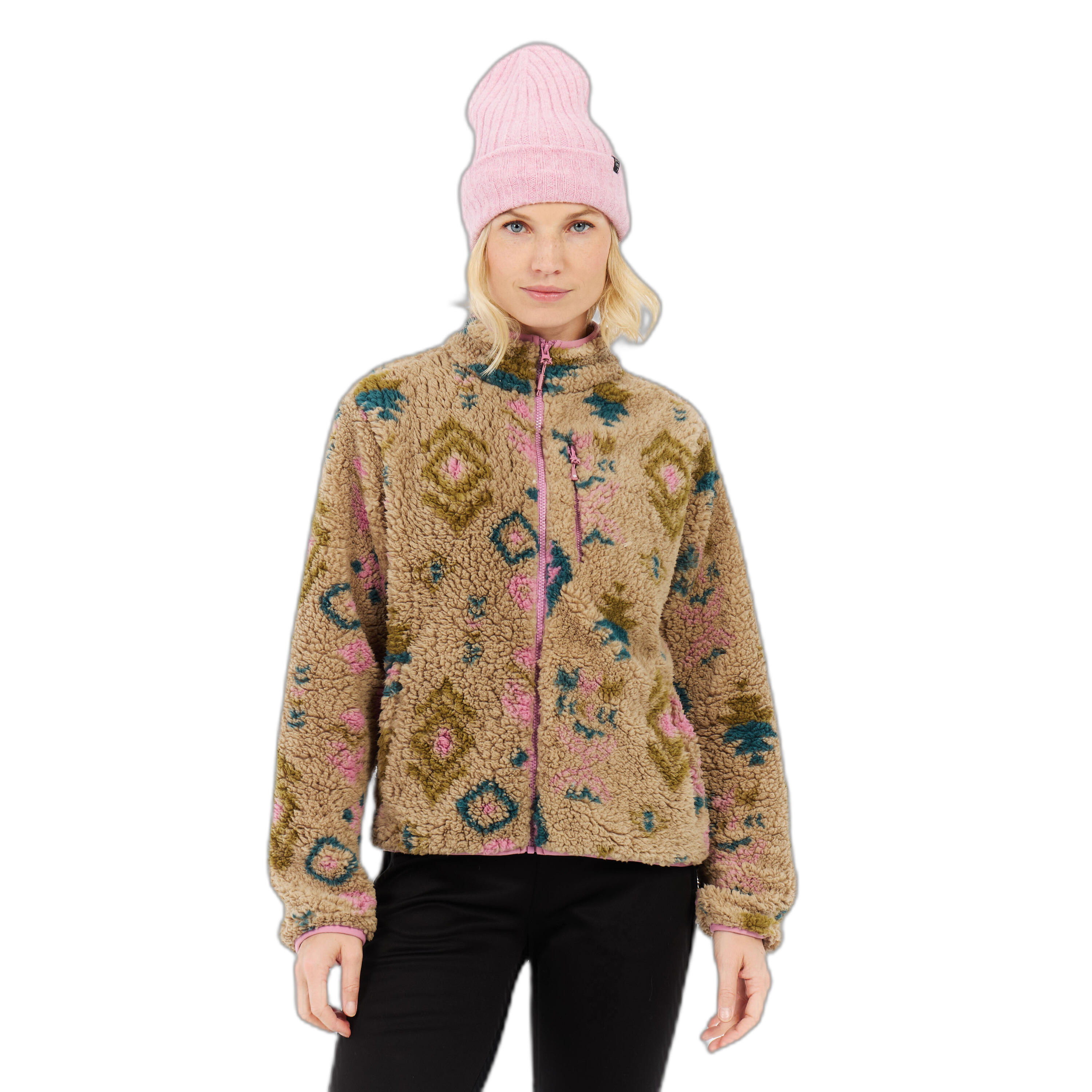 Protest - Polaire Femme Protest Adele - Polaire - Rose - Decathlon