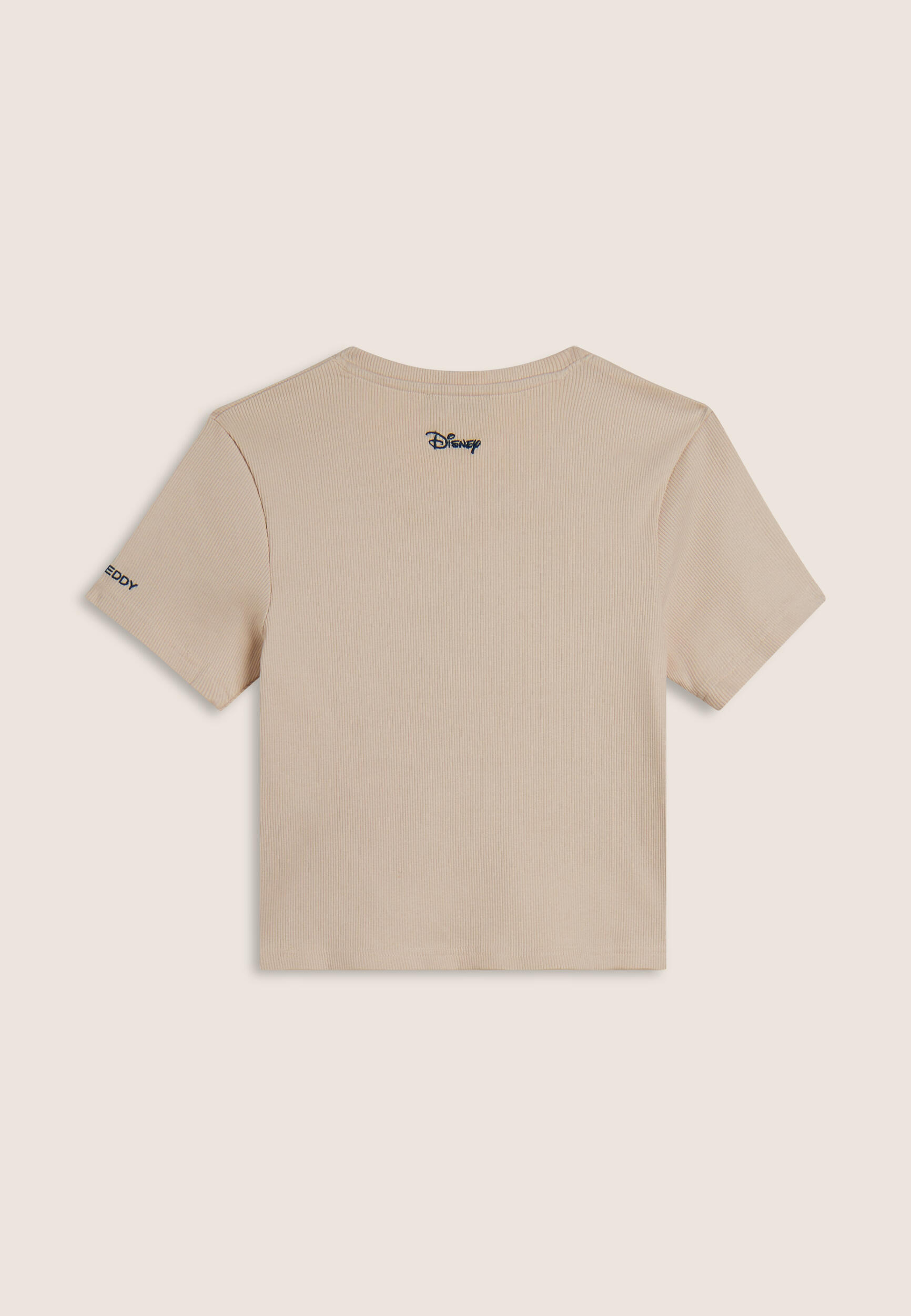 T-shirt pour femmes cropped côtelé avec broderies Disney 2/3