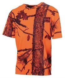 T-shirt De Chasse Enfant Treeland Camo Orange