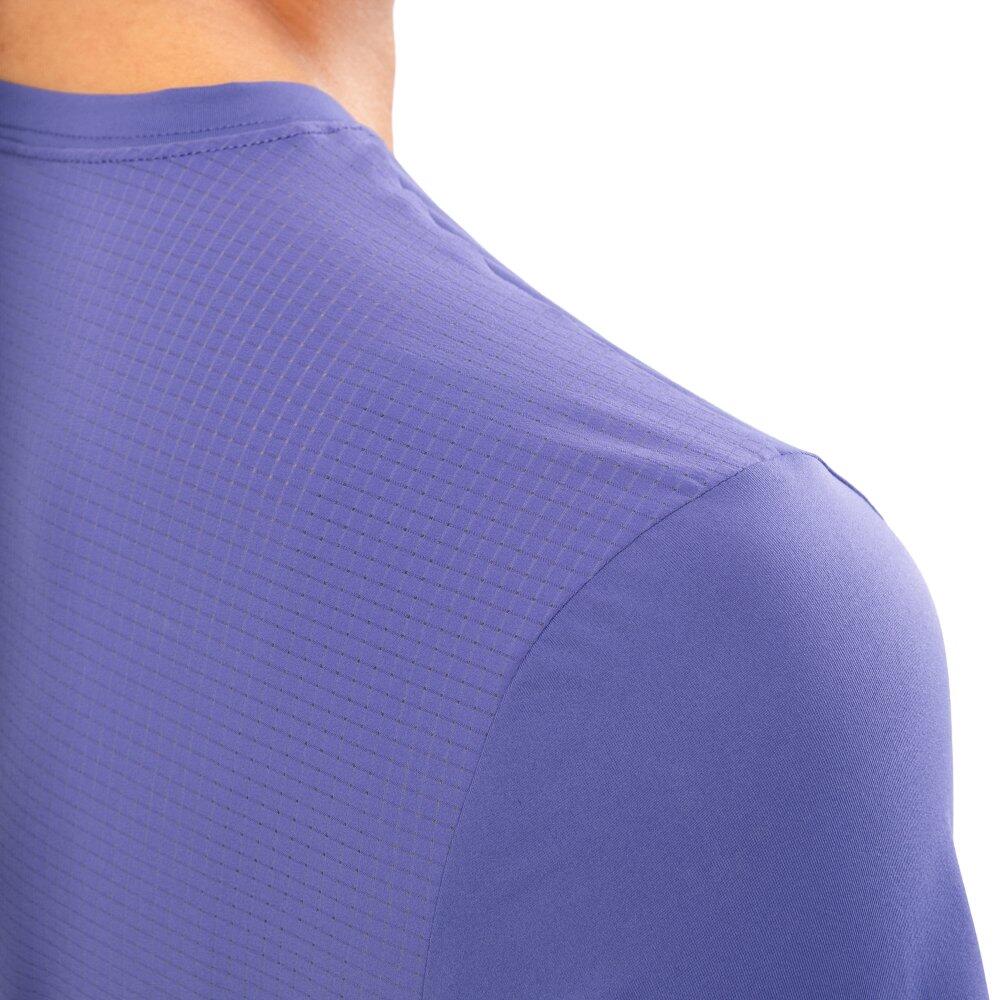 Damen Fitness kurzärmeliges lauf-t-shirt Singapore Blue Blau 4/7