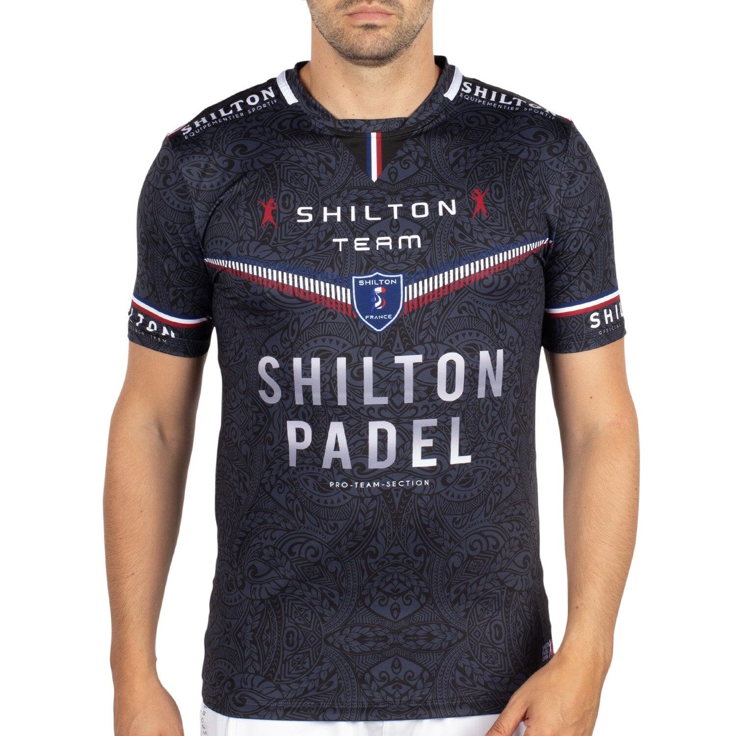 Shilton - Maillot Padel Team Homme - T-shirt Manches Courtes - Noir - Decathlon