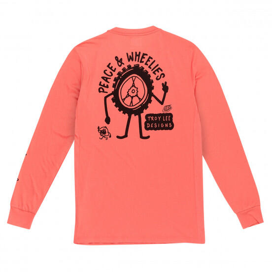 T-Shirt tech manches longues Enfant TROY LEE Skyline  P&W Melon 2/5