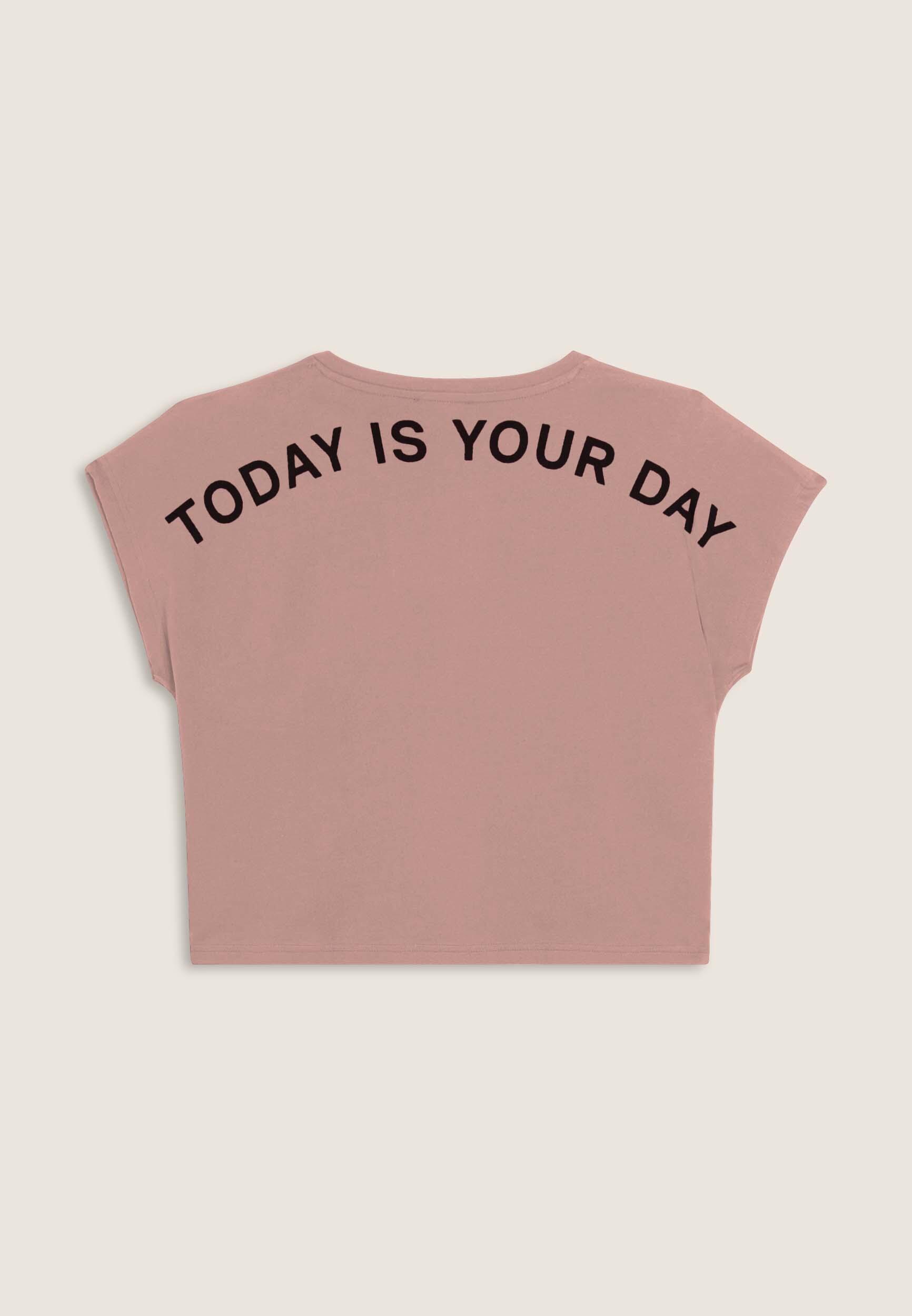 T-shirt donna con stampa sulle spalle 2/3