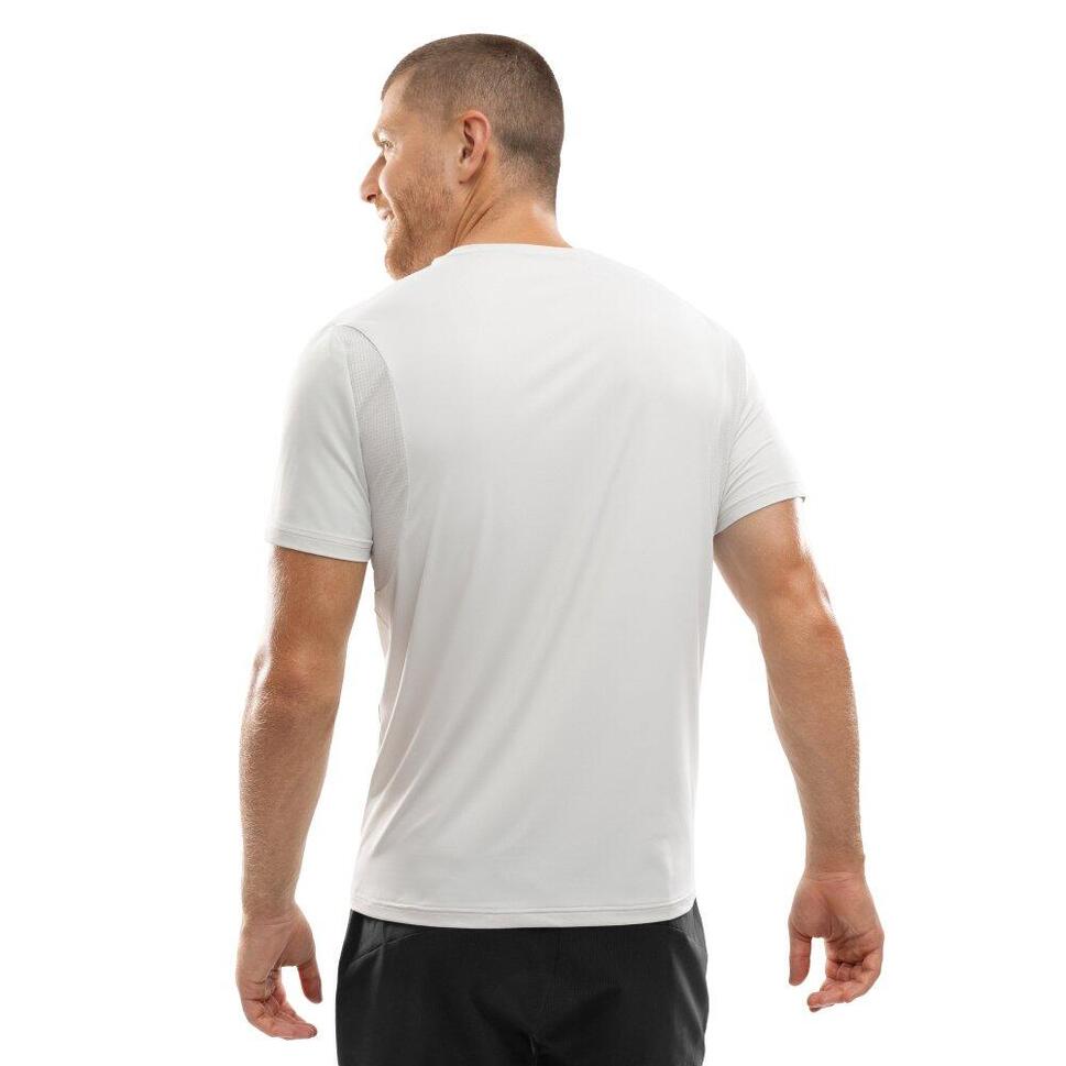 Męska koszulka do biegania z krótkim rękawem Fitness Siroko Gate Gray
