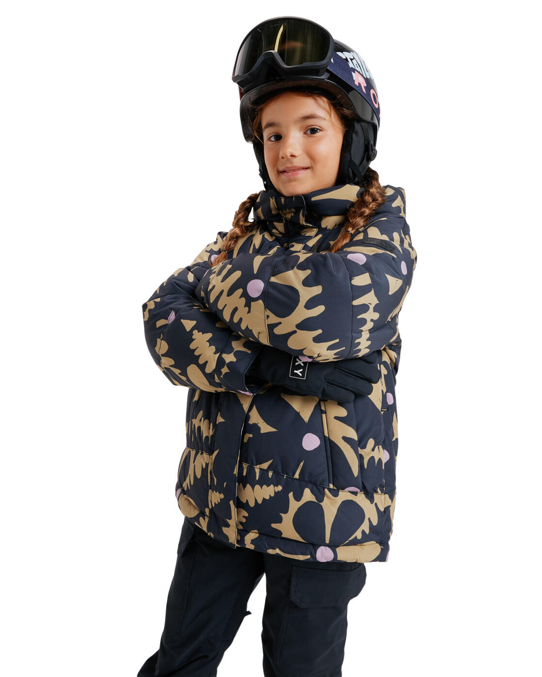 Veste de snow technique ASKAMOON Beige Fille 3/4