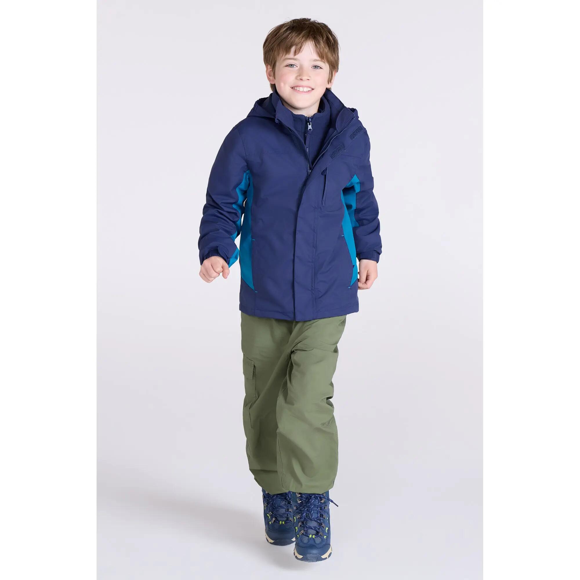 Veste 3 en 1 de Randonnée Enfant Imperméable Respirante Capuche, Cannonball 2/7