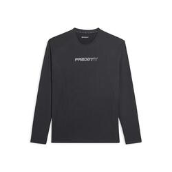 T-shirt de coupe ajustée à manches longues, coupe technique