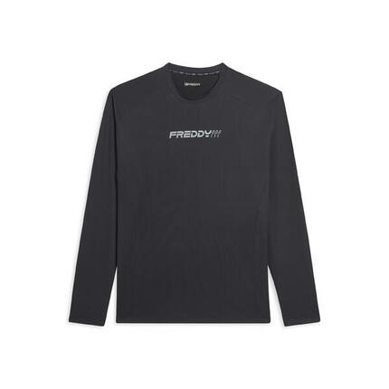 T-shirt de coupe ajustée à manches longues, coupe technique