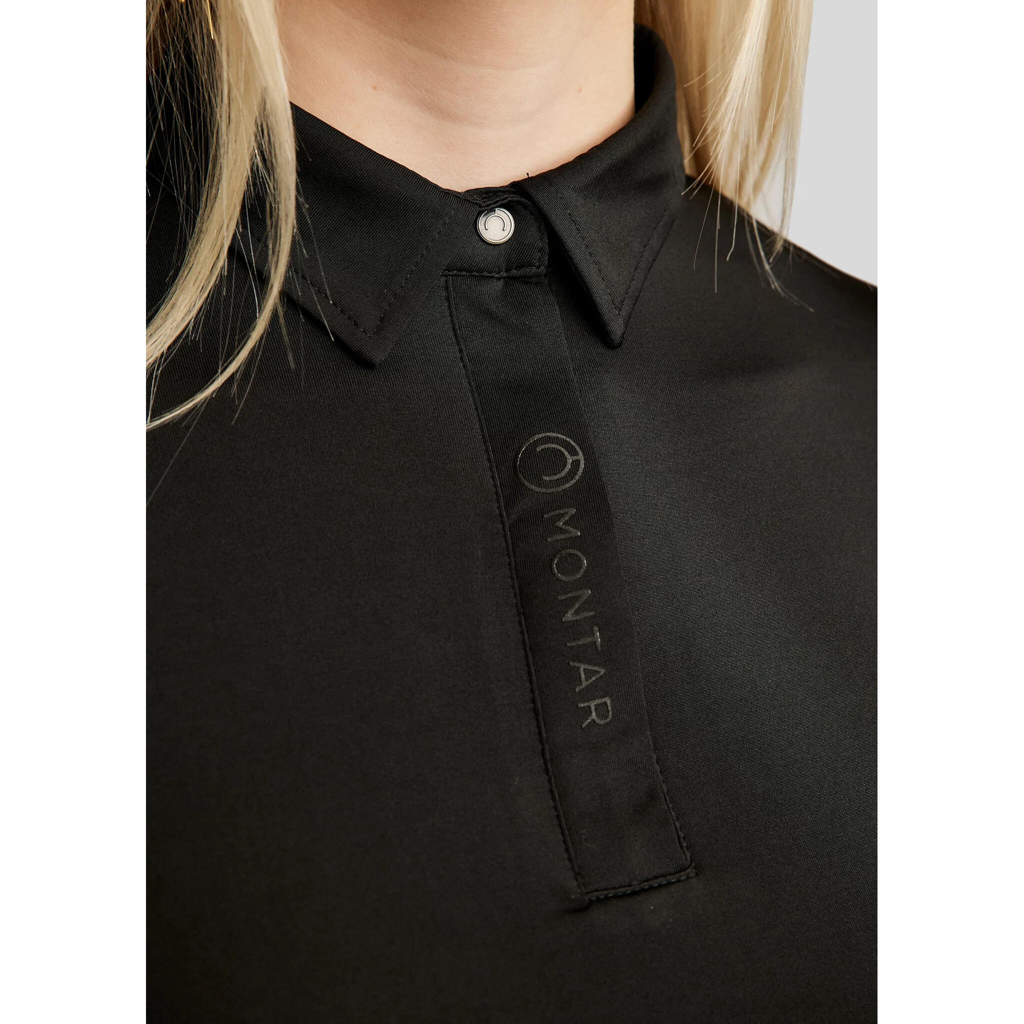 Women's riding polo shirt Montar Essential Clubwear 3/4