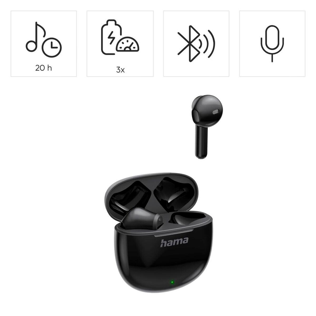 Écouteurs Sans Fil avec Étui de Charge HAMA 00221773 Noir 2/6