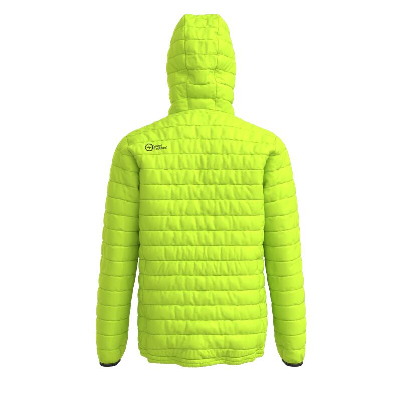 Great Escapes Jorasses man padded jacket lime green/vulcan 2/3