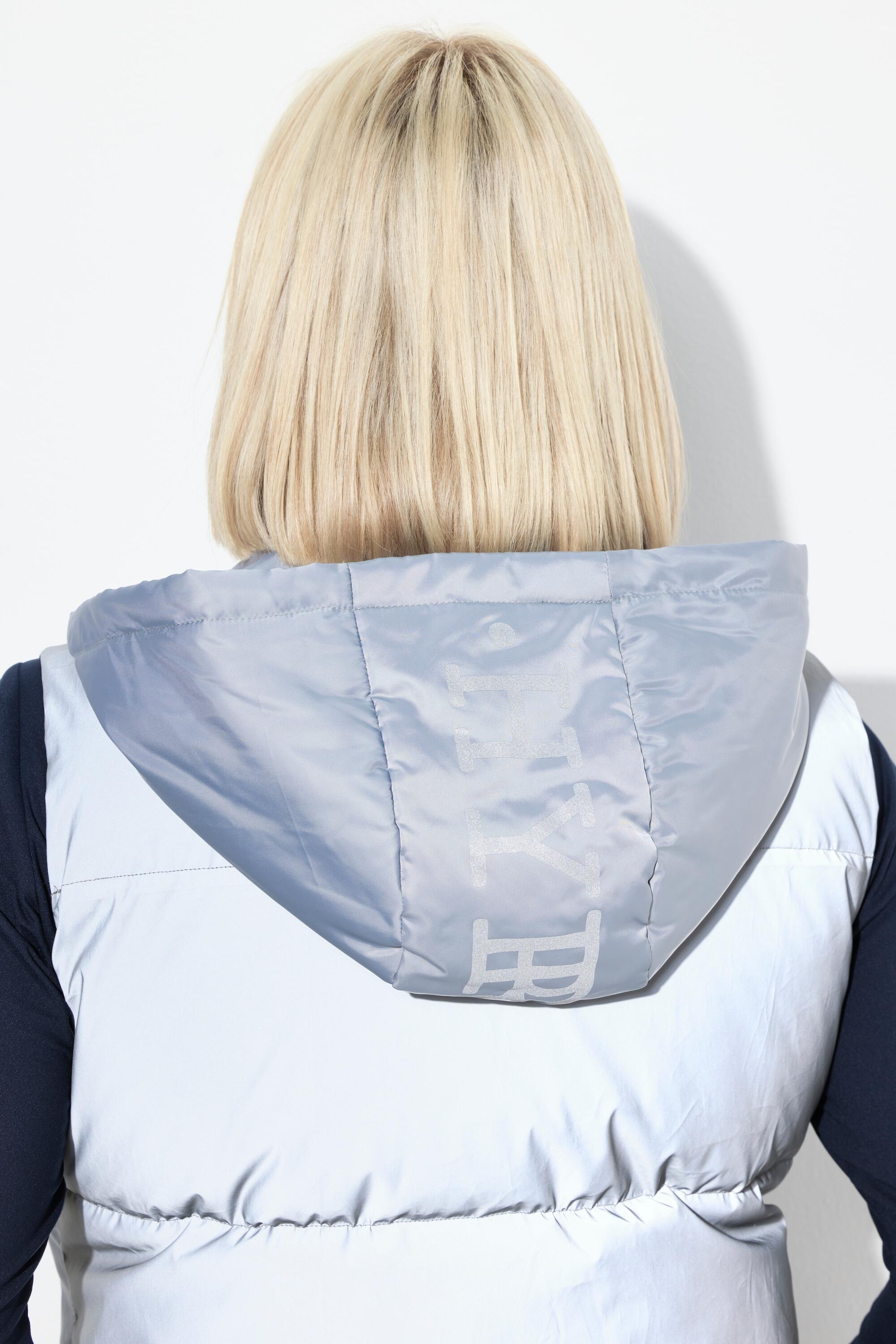 Femme Gilet matelassé long à capuche amovible matière déperlante 3/7