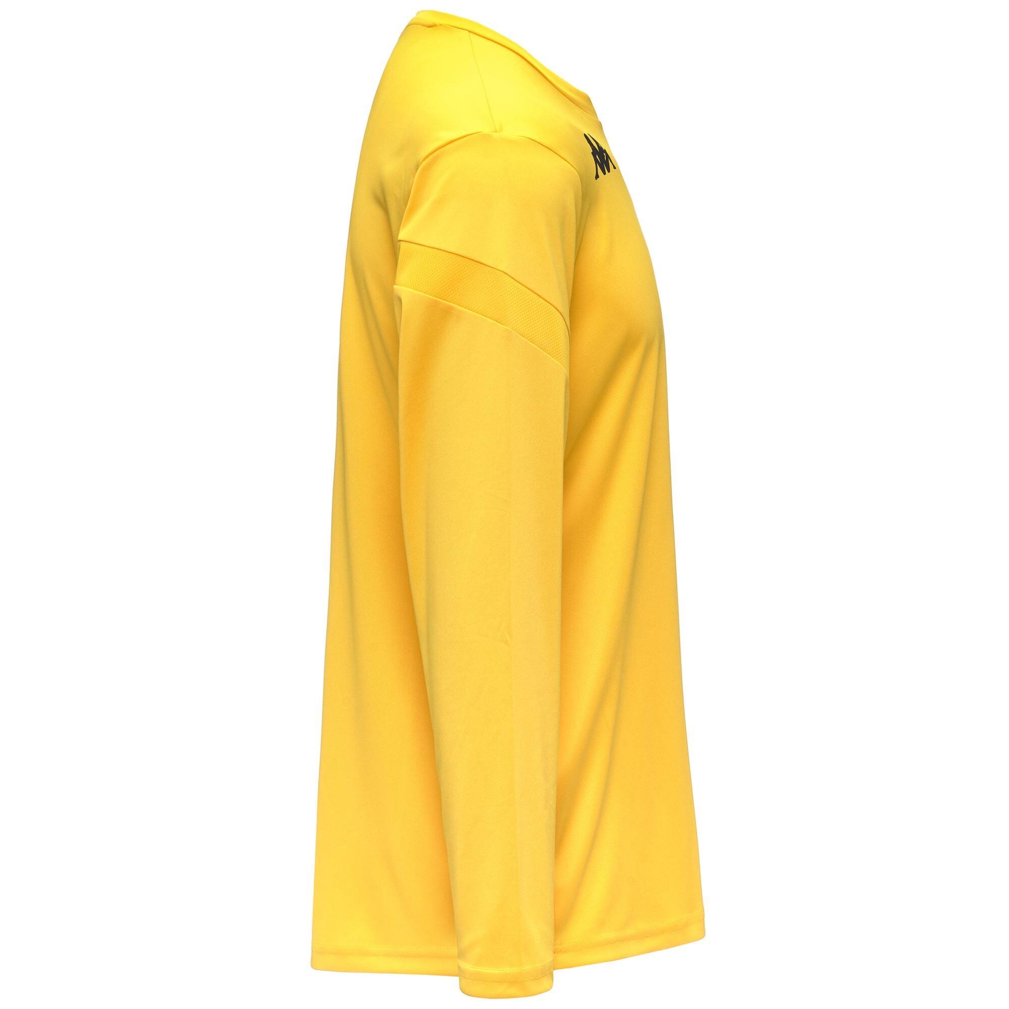 Maillot de football homme en polyester jaune 2/4