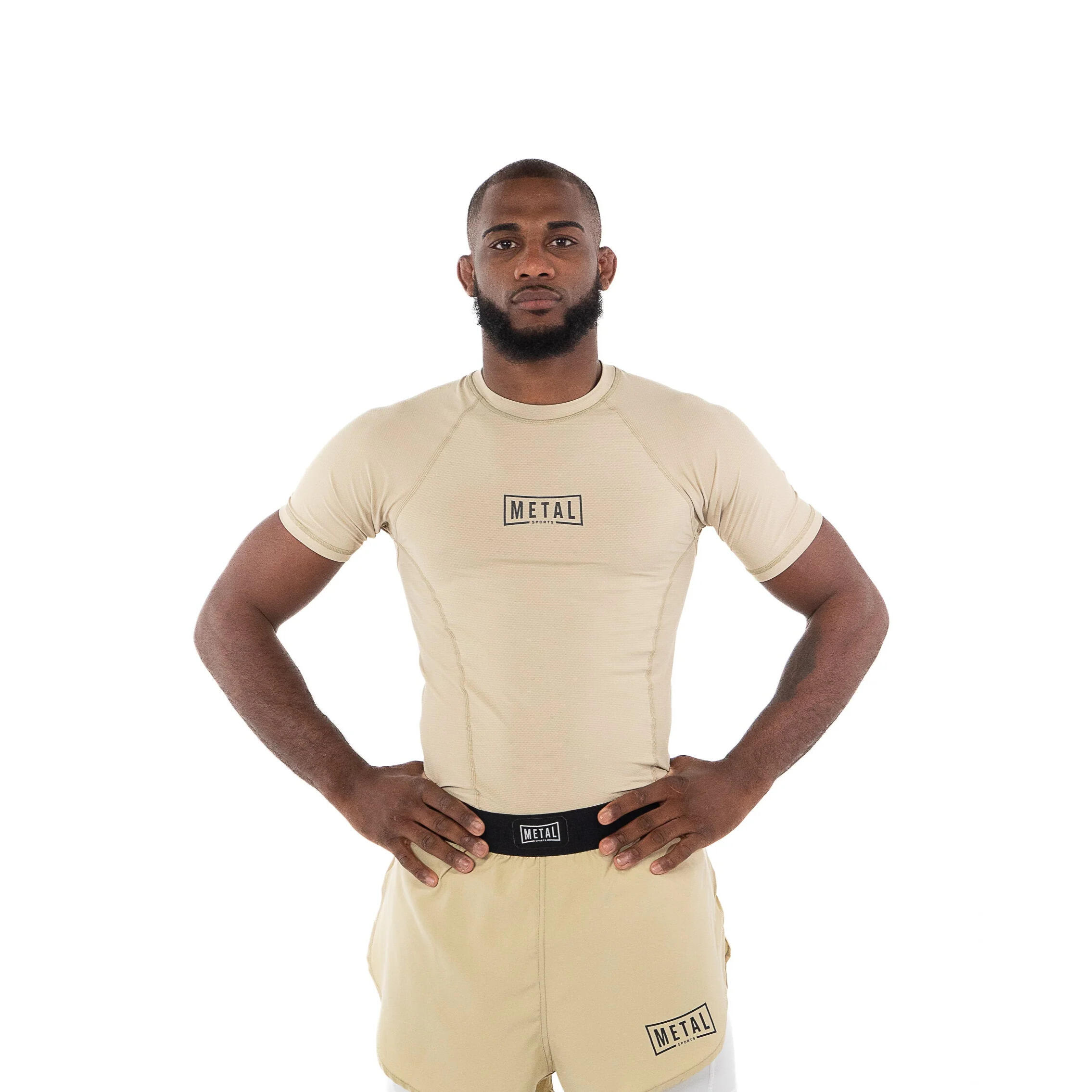 Metal Boxe - Rashguard Metal Boxe Performance Desert Storm - Rashguard - Beige - Decathlon