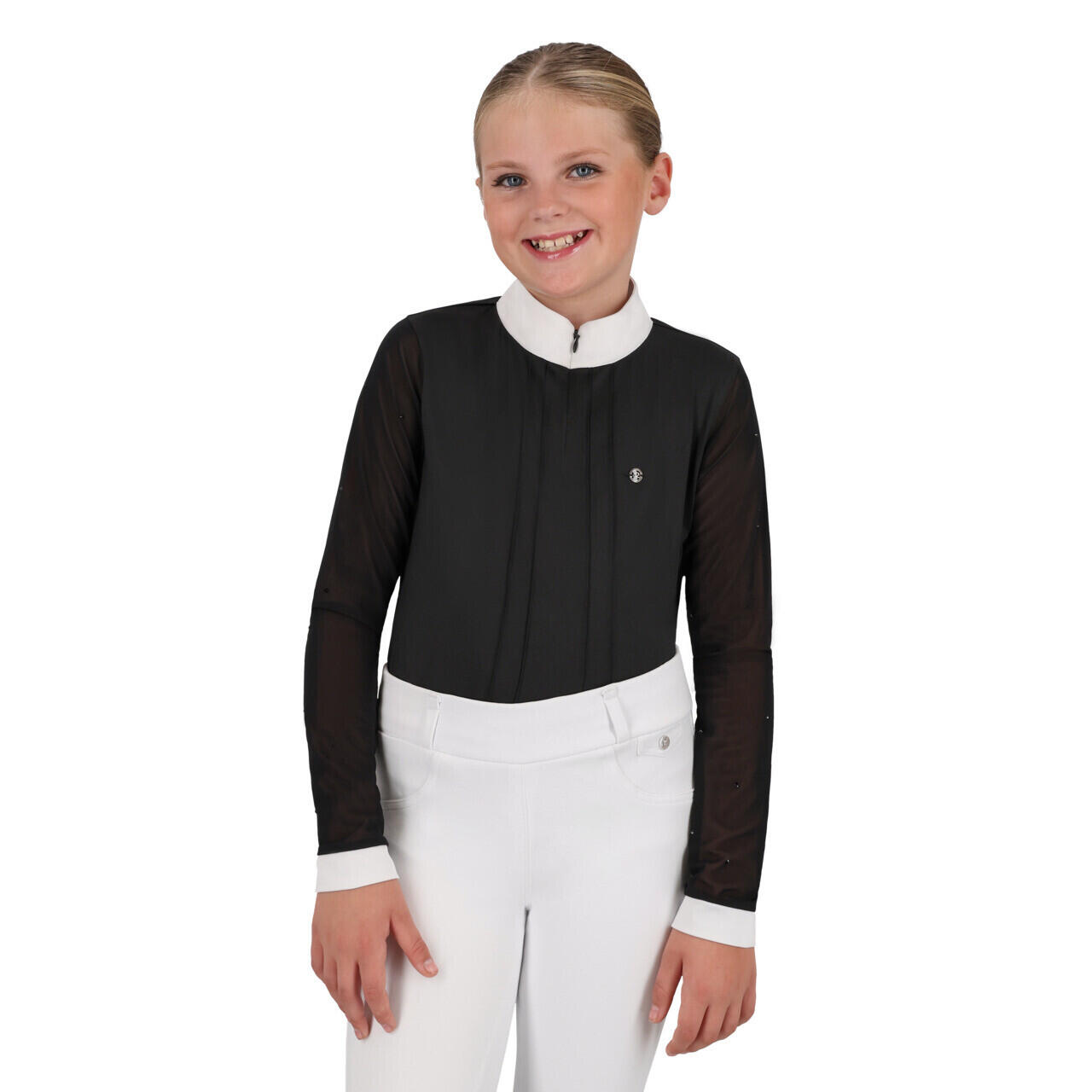 QHP Girl's competition polo shirt QHP Sennah