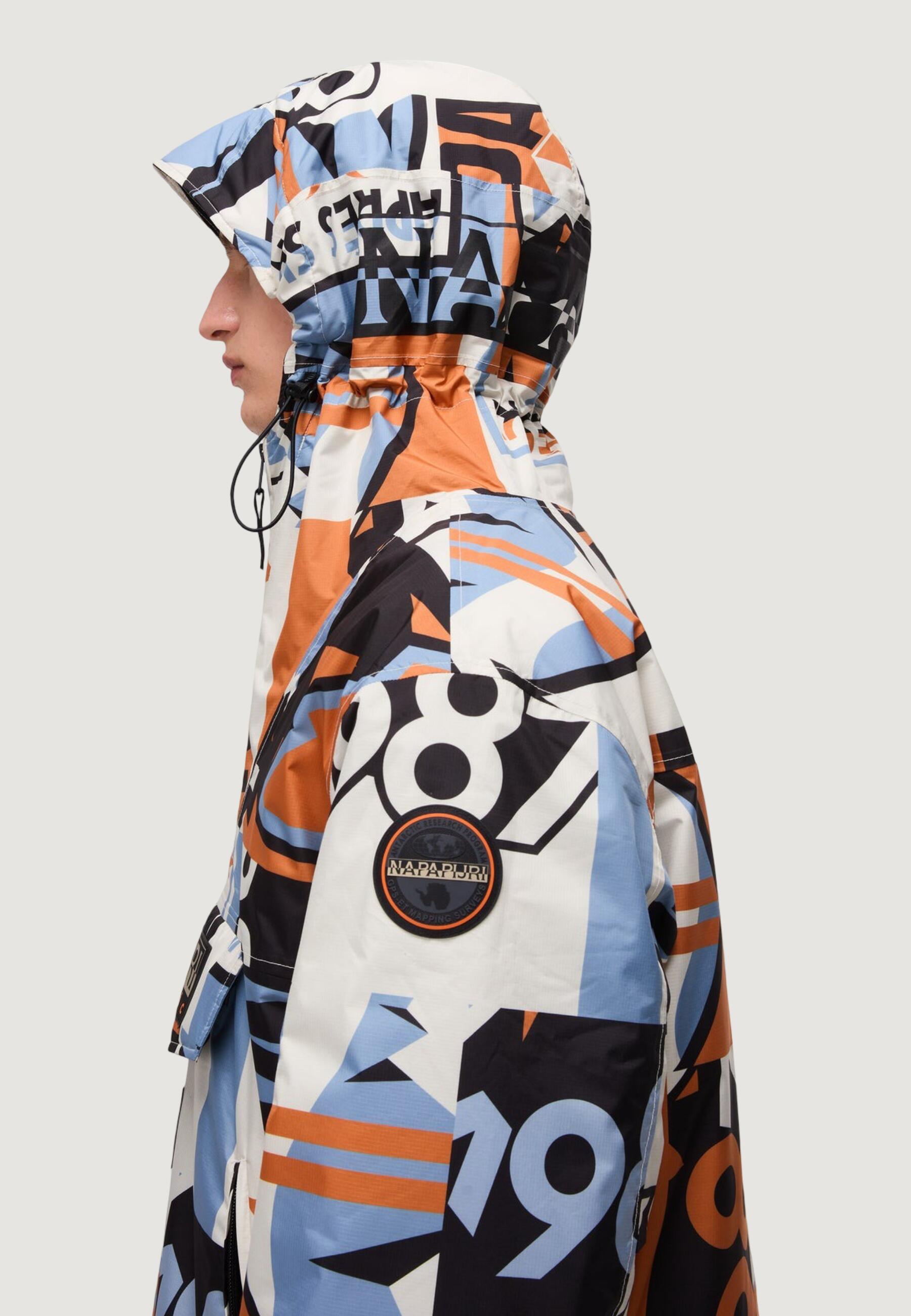 blouson RF NEXT AOP HOMME orange 4/4