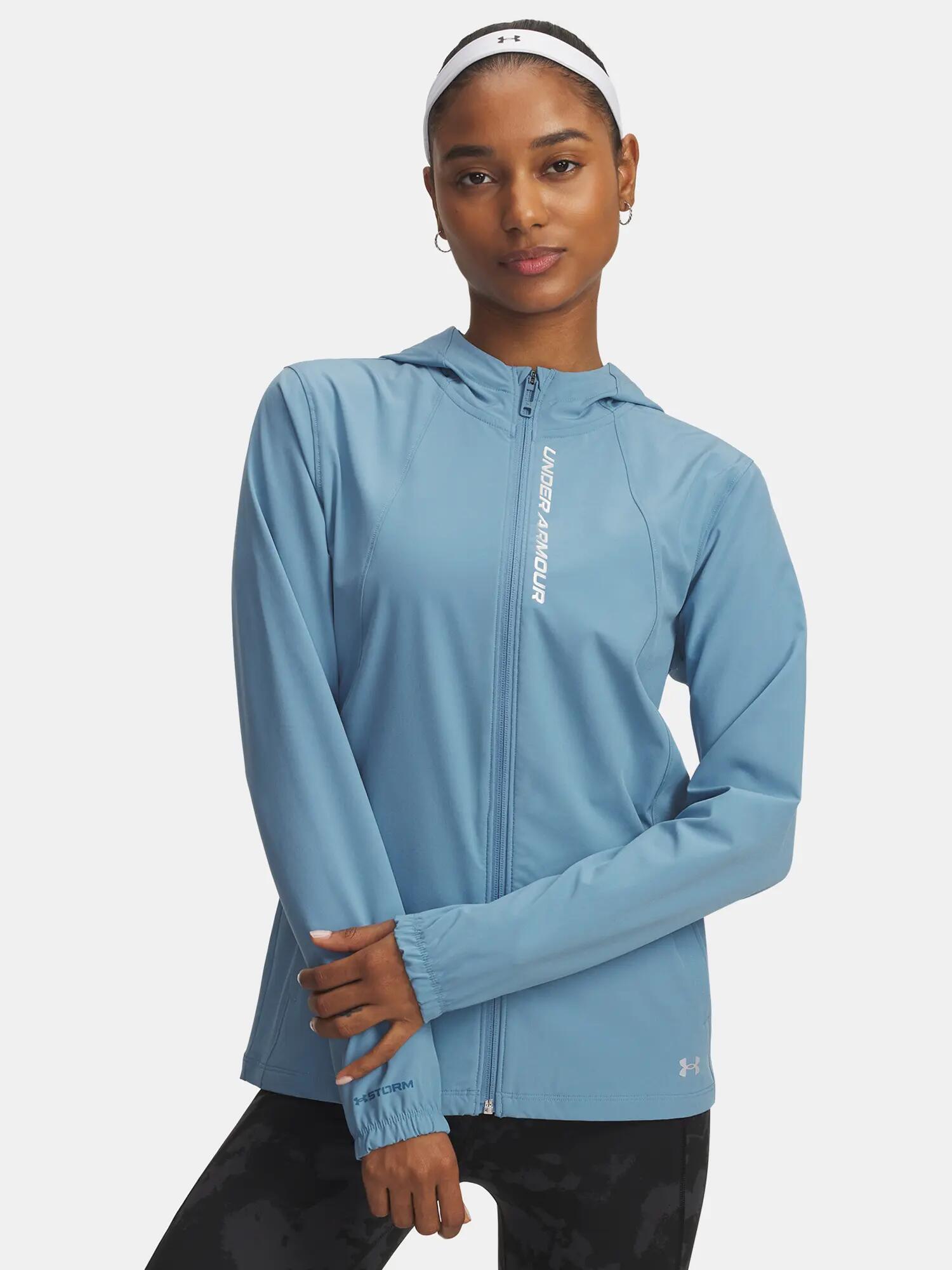 Női kabát Under Armour UA OutRun the STORM Jacket-BLU 1/3