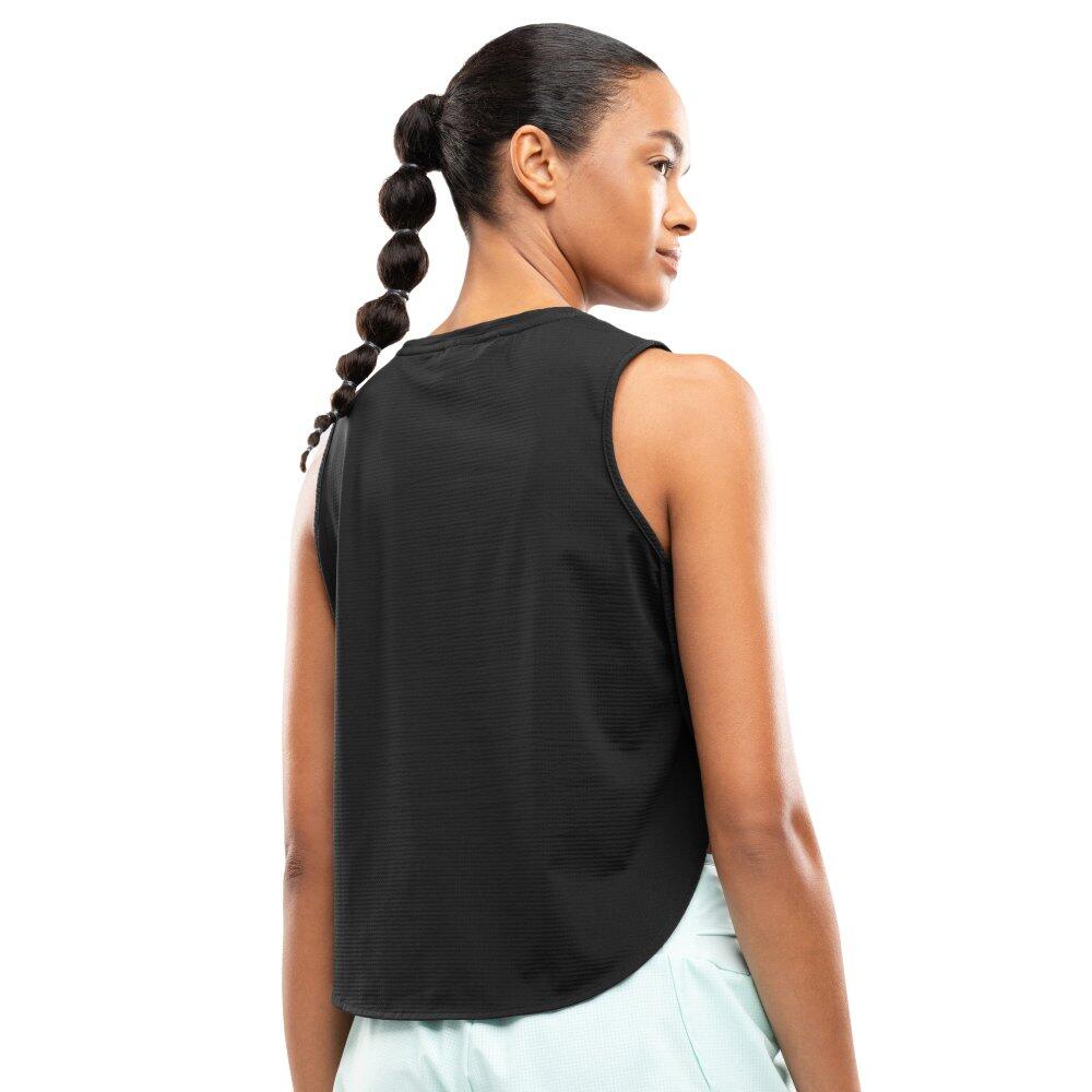 Damen Fitness Ärmelloses laufshirt Seine Black Schwarz 2/7