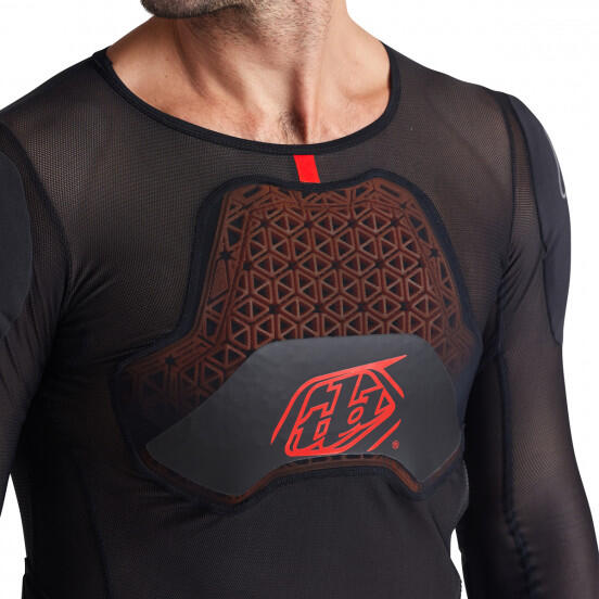 Troy Lee Designs Stage Ghost D30 Black Unisex Long Sleeve Protective Jersey 2/5