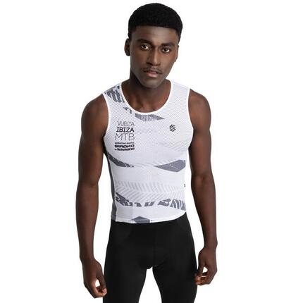 Sous-maillot vélo homme Vuelta a Ibiza MTB x Siroko Cyclisme VIBZ Auba Blanc