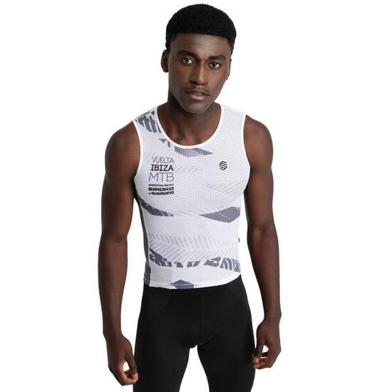 Maglia intima da ciclismo da uomo Vuelta a Ibiza MTB x Siroko VIBZ Auba Bianco