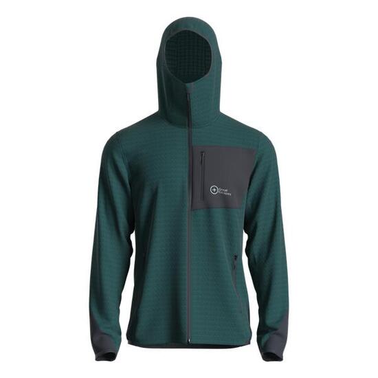 Great Escapes Cosmique man long zip fleece jacket ponderosa pine