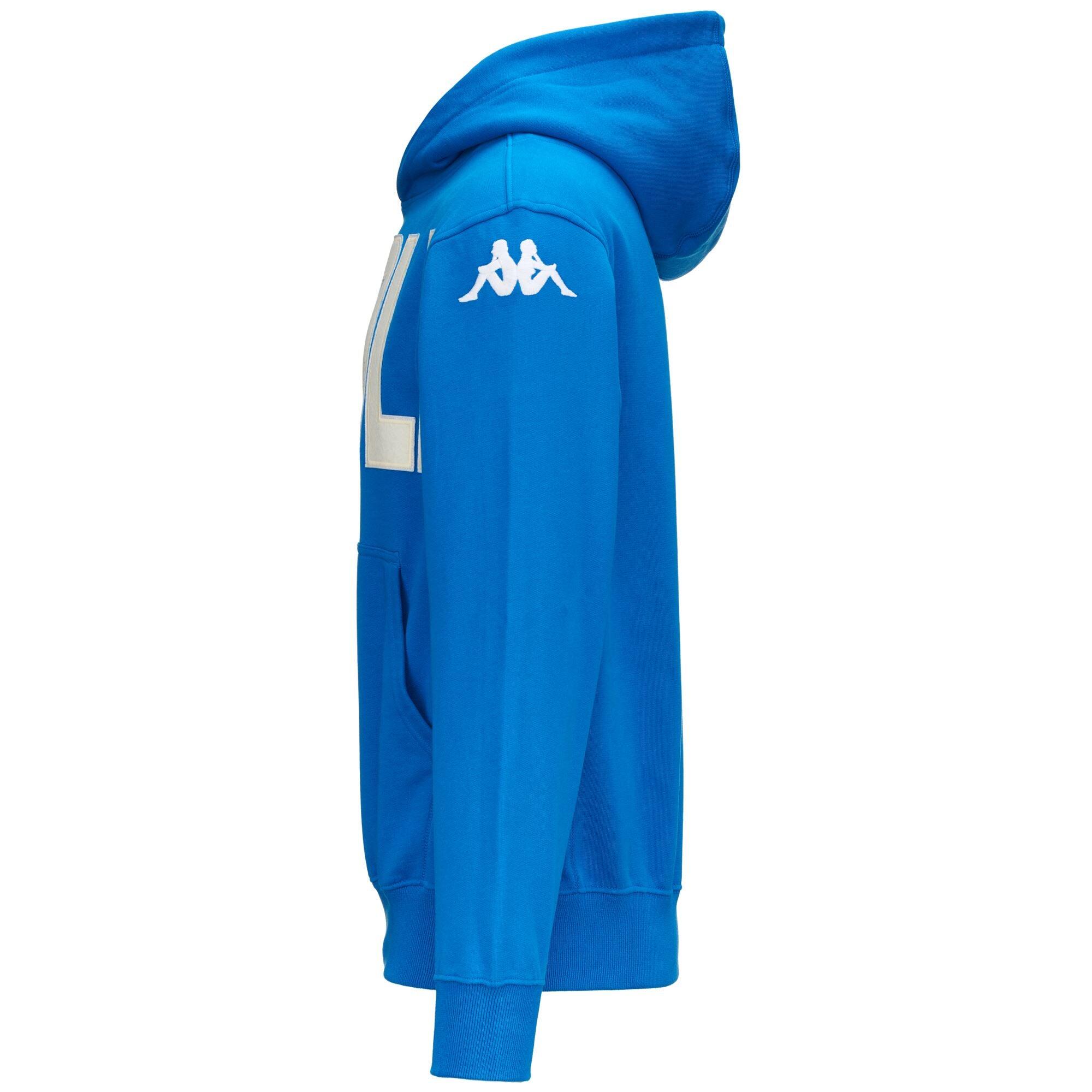 Felpa da uomo in cotone blu da streetwear sportivo 4/5
