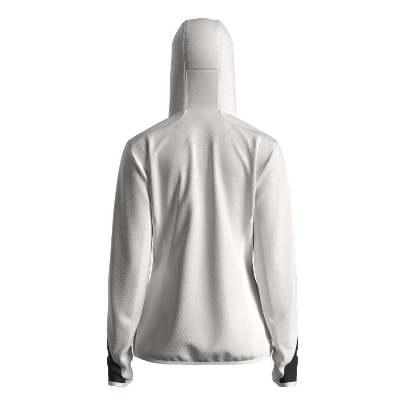 Great Escapes Cosmique lady long zip fleece jacket white alyssum 2/3