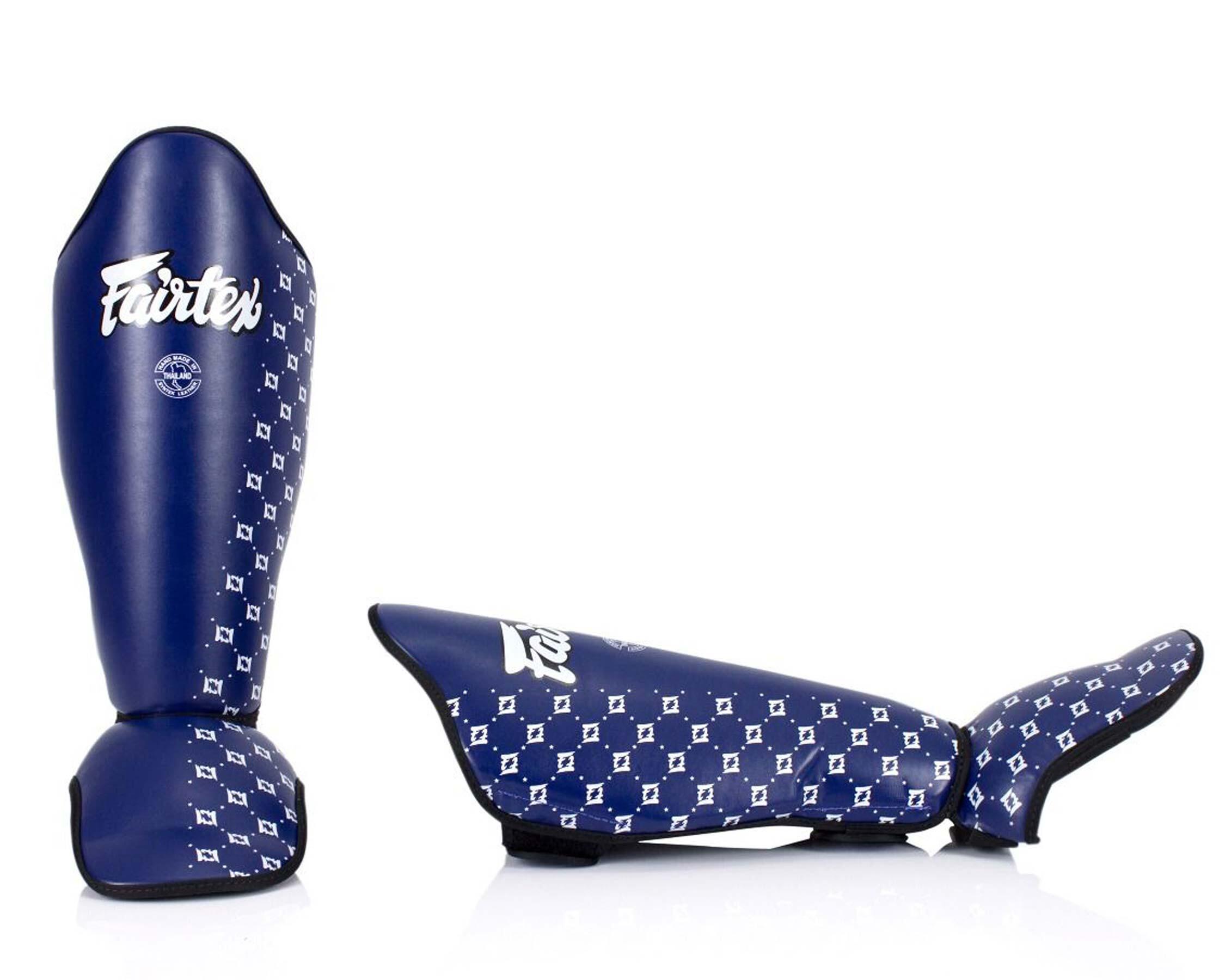 Fairtex SP5 Schienbein und Spannschoner Super Comfort, Blau XL 2/3