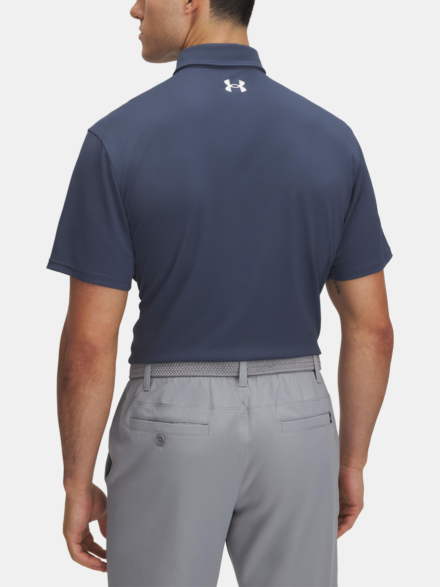 Polo de golf Under Armour T2G Piqué pour homme, gris 2/2