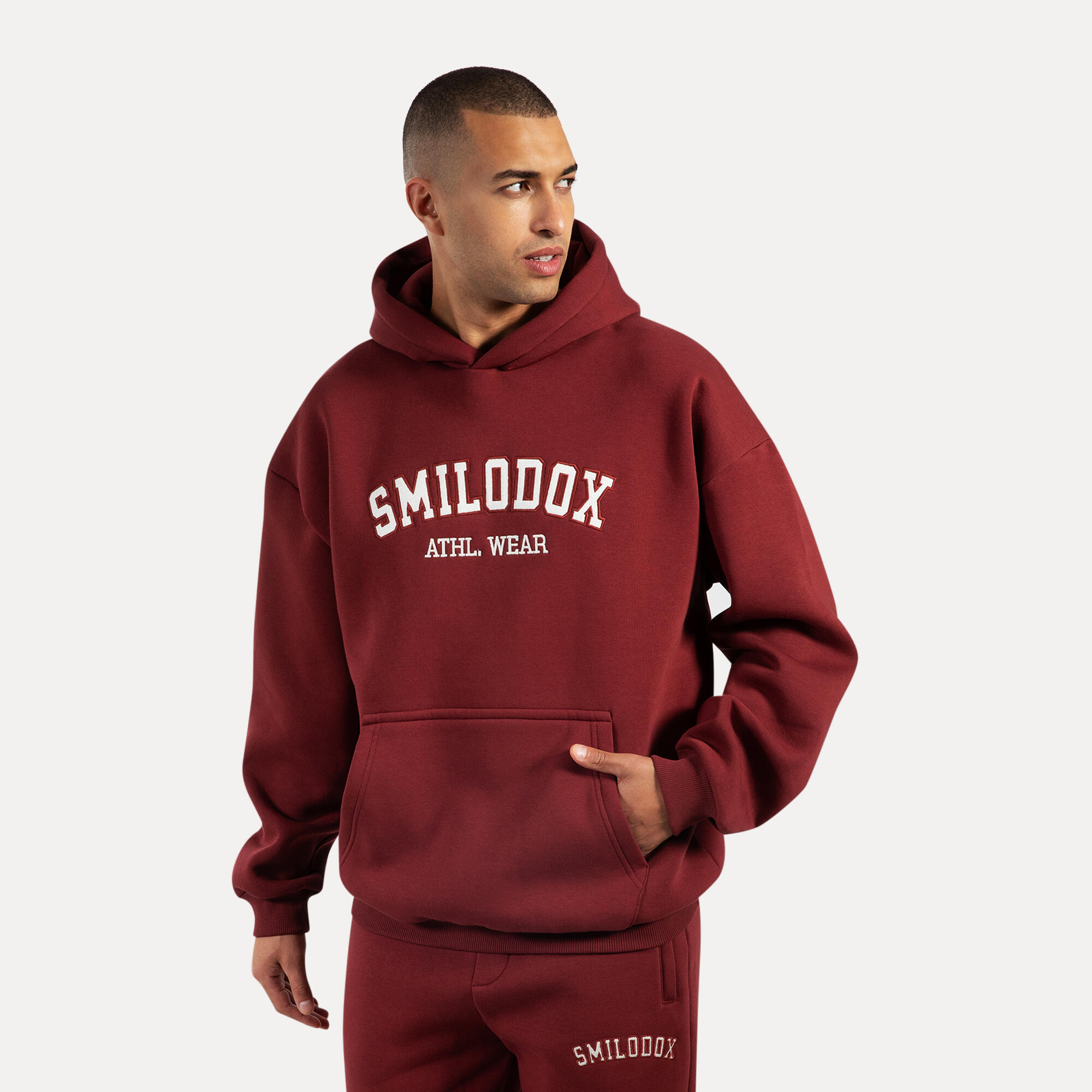 Herren Hoodie Kayson Bordeaux 2/5