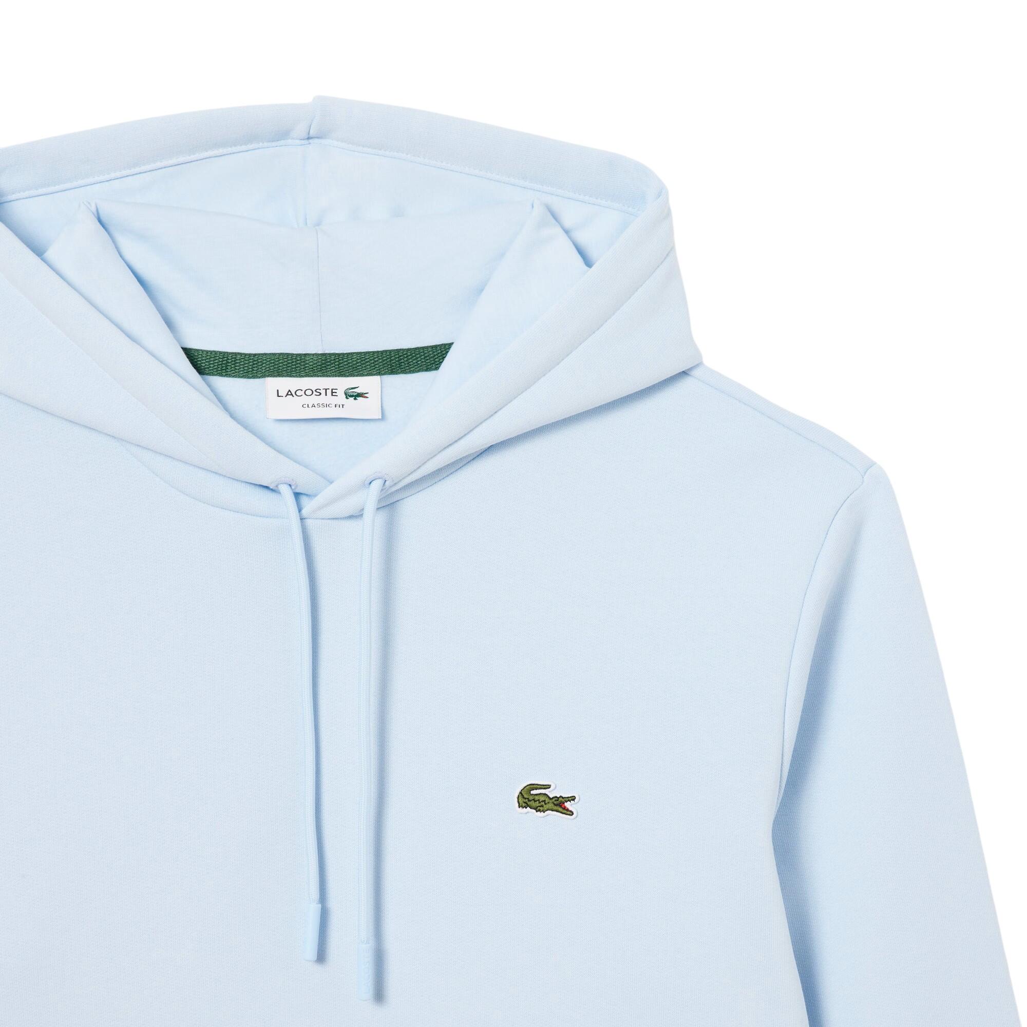 Lacoste Mens Fleece Hoodie Cotton Pullover Classic Fit Sportswear Hooded 3/6