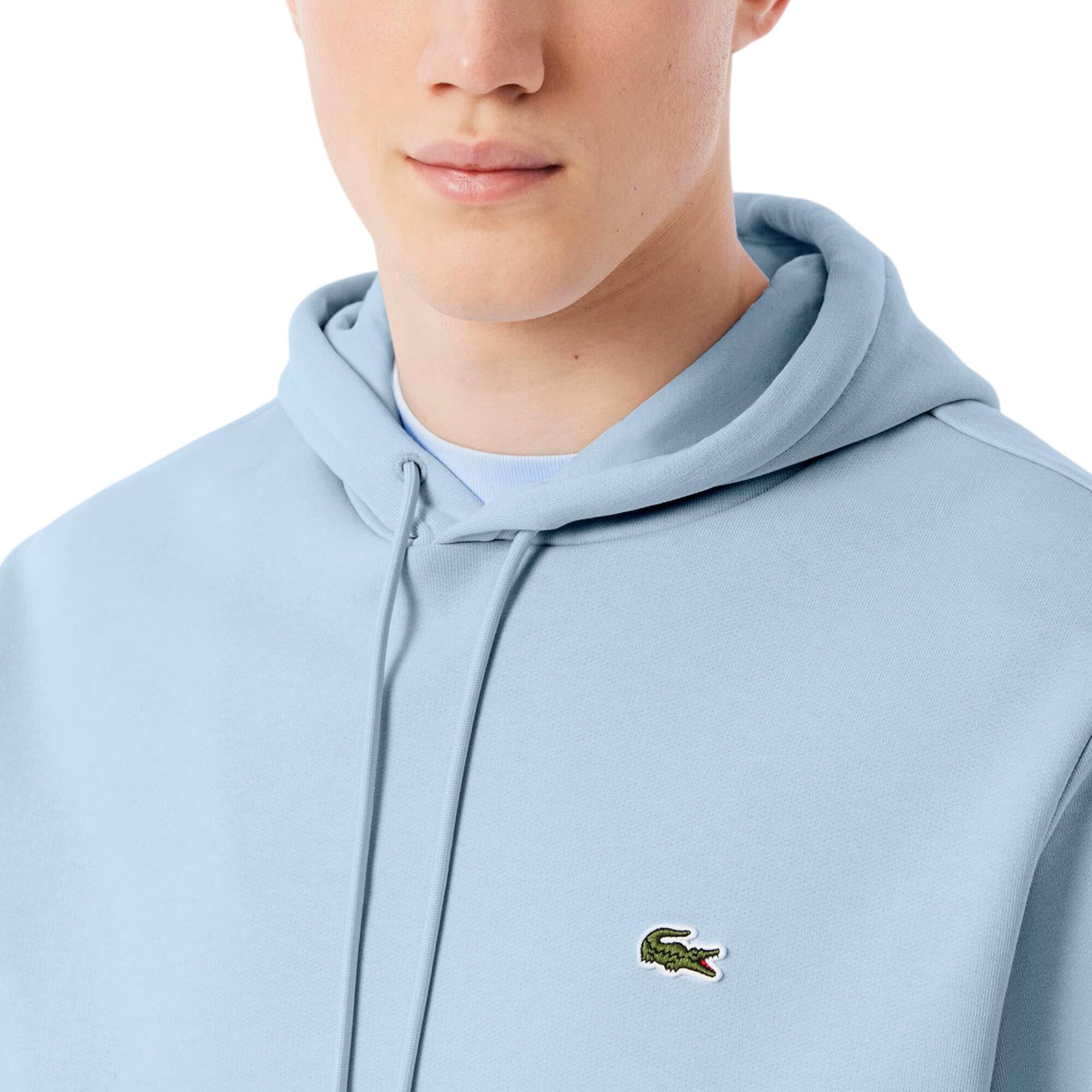 Lacoste Mens Fleece Hoodie Cotton Pullover Classic Fit Sportswear Hooded 5/6