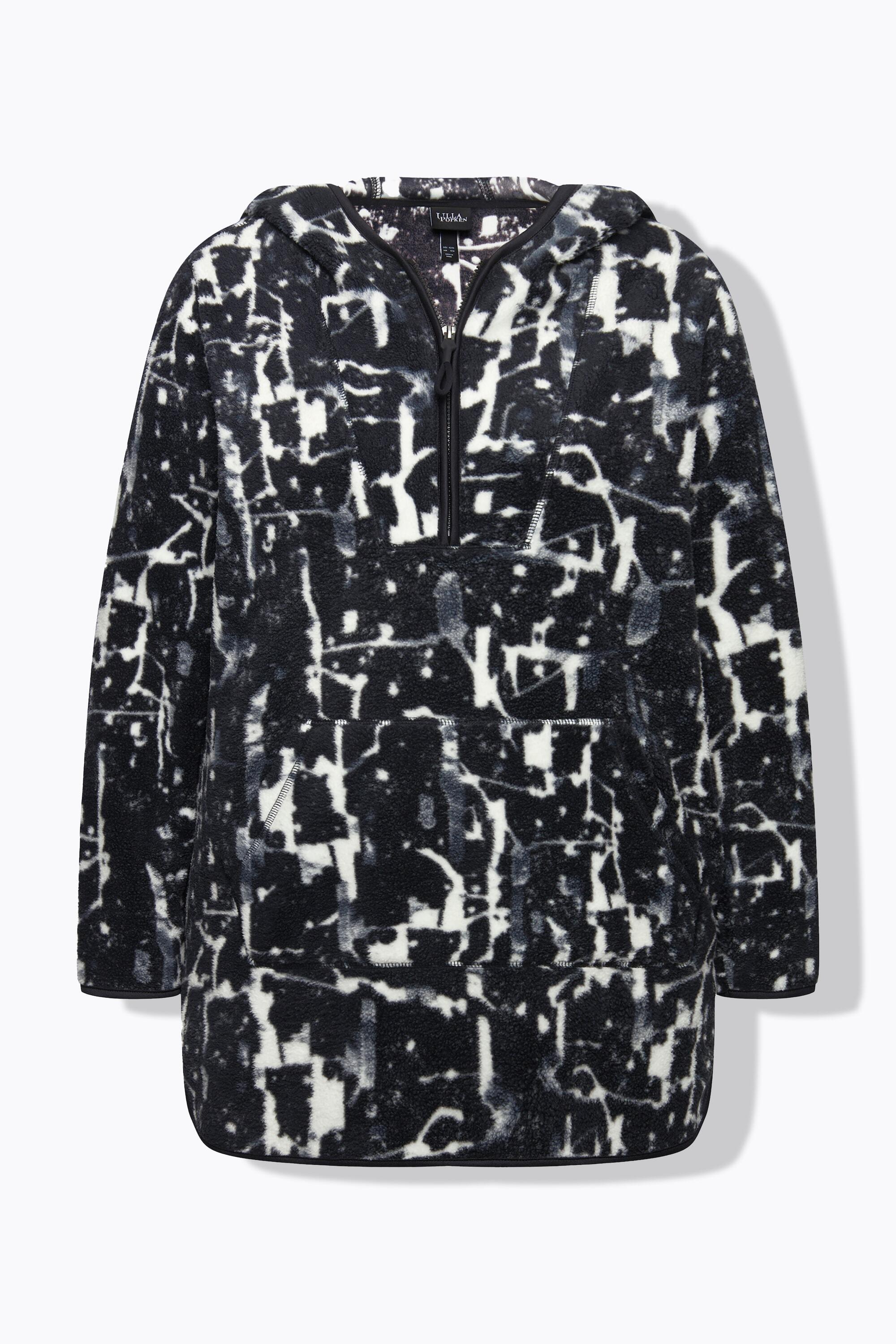 Femme Pull long à capuche et manches longues en polaire bouclée 7/7
