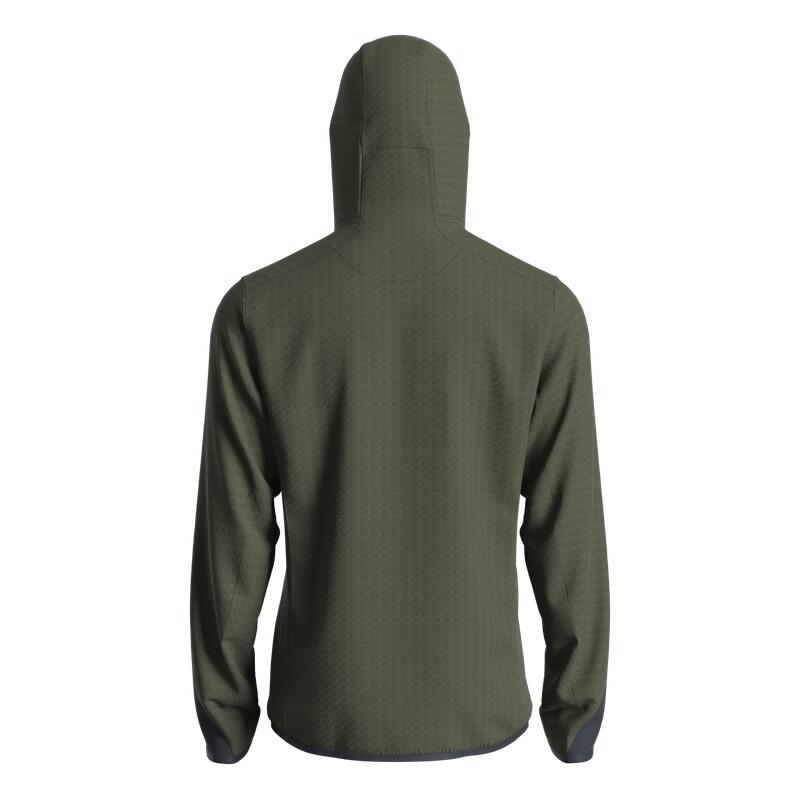 Great Escapes Cosmique man long zip fleece jacket forest night 2/3