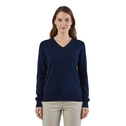Damenpullover mit V-Ausschnitt – Leicht und elegant aus Merinowolle