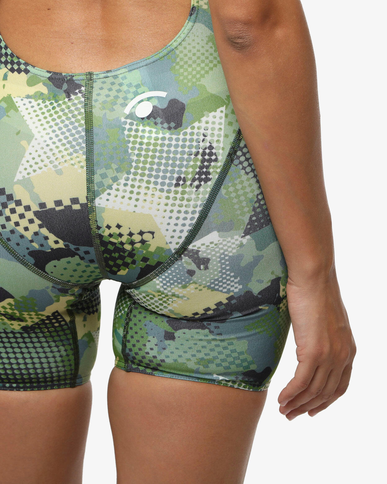 Traje de baño sintético verde militar para mujer 4/4