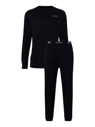 Fußball Pyjama klassisch gemütlich Herren - Nightwear dunkelblau