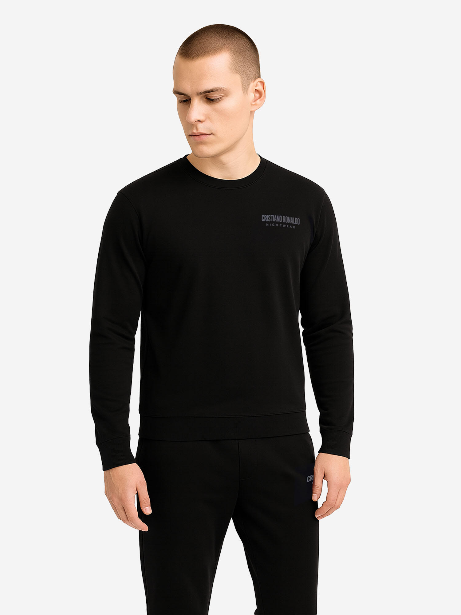Fußball Pyjama klassisch gemütlich Herren - Nightwear schwarz 3/7
