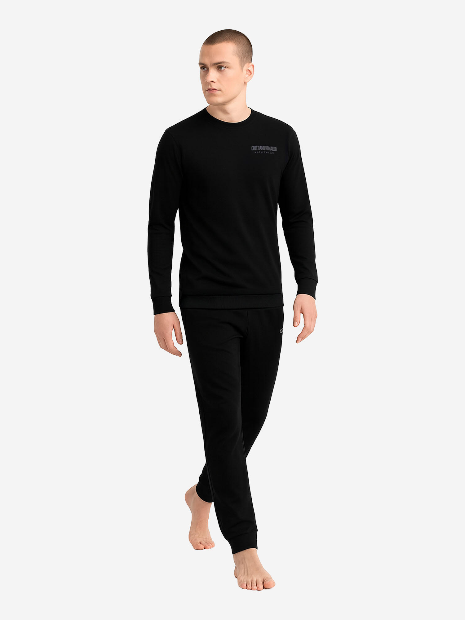 Fußball Pyjama klassisch gemütlich Herren - Nightwear schwarz 6/7