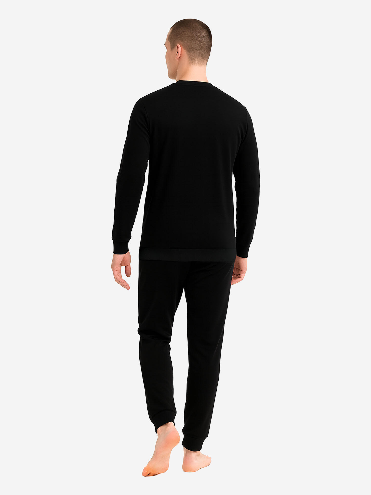 Fußball Pyjama klassisch gemütlich Herren - Nightwear schwarz 4/7