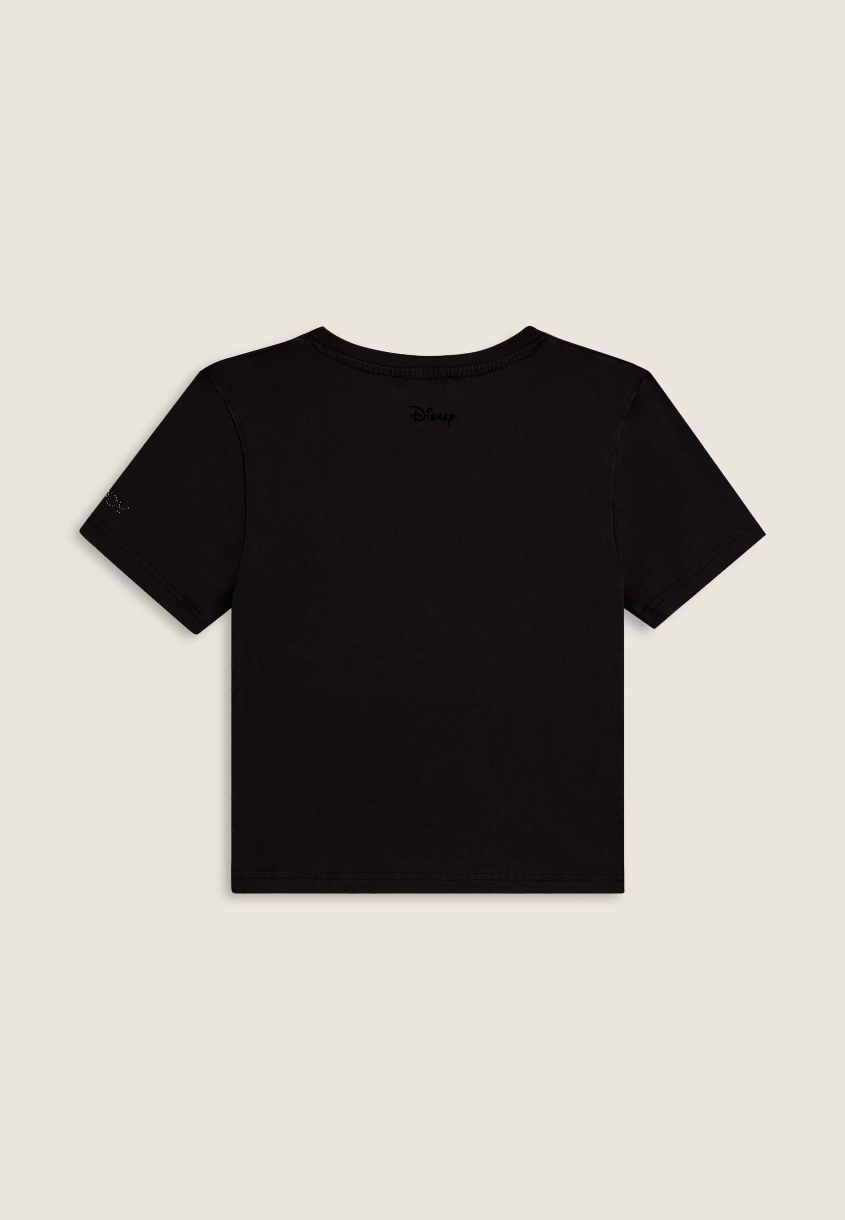 T-shirt court pour femmes avec Mickey Mouse en paillettes 2/3